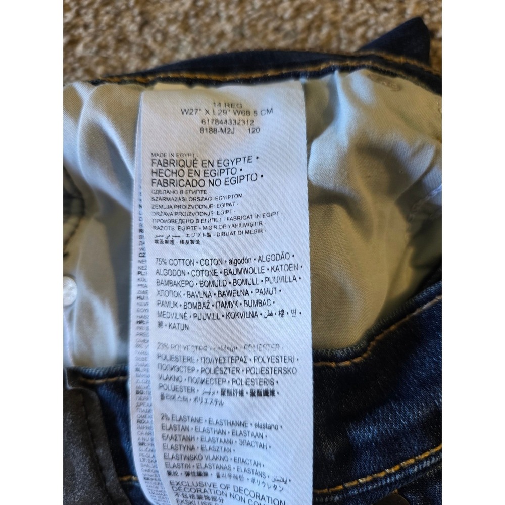 Levis 511 Slim Performance Jeans Women's 14 Reg Dark Wash Denim 27x29 - Picture 3 of 9
